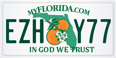 FL license plate EZHY77