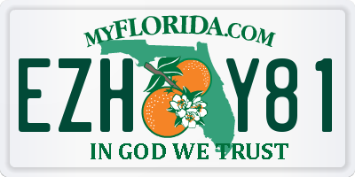 FL license plate EZHY81