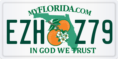 FL license plate EZHZ79