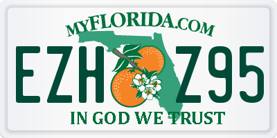 FL license plate EZHZ95