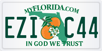 FL license plate EZIC44