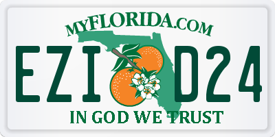 FL license plate EZID24