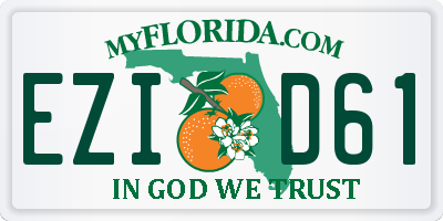 FL license plate EZID61