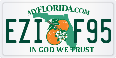 FL license plate EZIF95