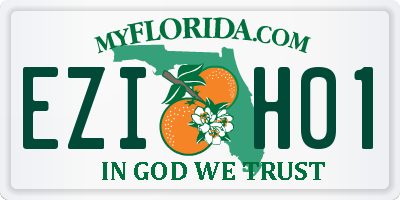 FL license plate EZIH01