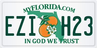 FL license plate EZIH23