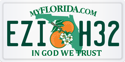 FL license plate EZIH32