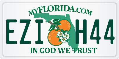 FL license plate EZIH44