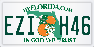 FL license plate EZIH46