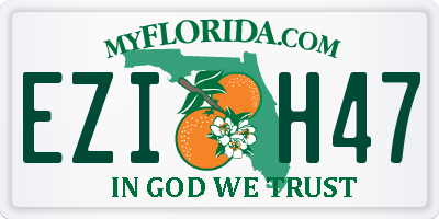 FL license plate EZIH47