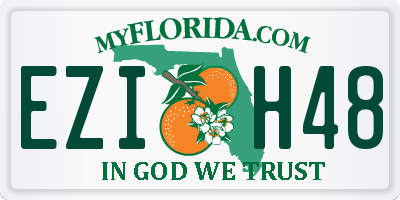 FL license plate EZIH48