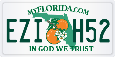 FL license plate EZIH52