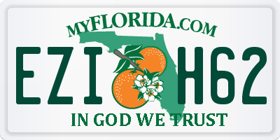 FL license plate EZIH62