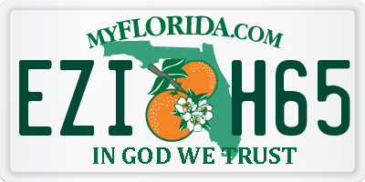 FL license plate EZIH65