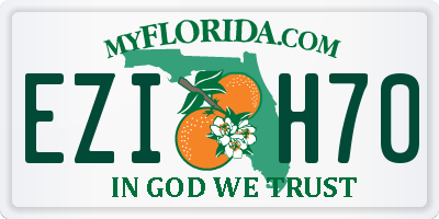 FL license plate EZIH70