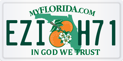 FL license plate EZIH71