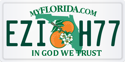 FL license plate EZIH77