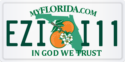 FL license plate EZII11