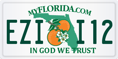 FL license plate EZII12