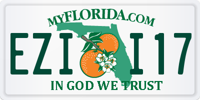 FL license plate EZII17