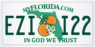 FL license plate EZII22