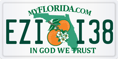 FL license plate EZII38