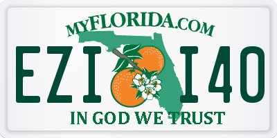 FL license plate EZII40