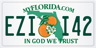 FL license plate EZII42