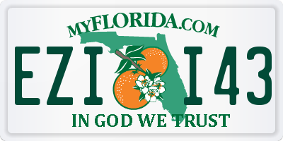 FL license plate EZII43