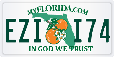 FL license plate EZII74