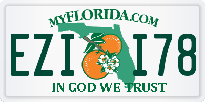 FL license plate EZII78