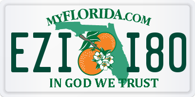 FL license plate EZII80