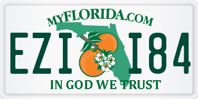 FL license plate EZII84