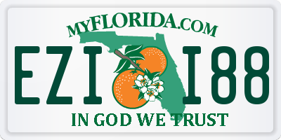 FL license plate EZII88