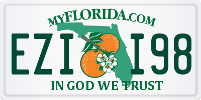 FL license plate EZII98