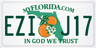 FL license plate EZIJ17