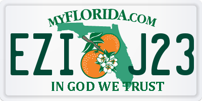 FL license plate EZIJ23