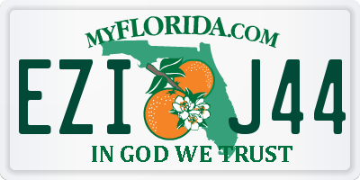 FL license plate EZIJ44
