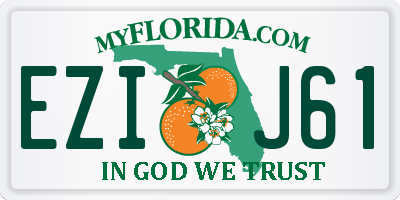 FL license plate EZIJ61