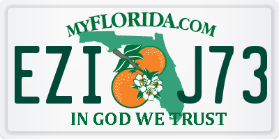 FL license plate EZIJ73