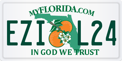 FL license plate EZIL24