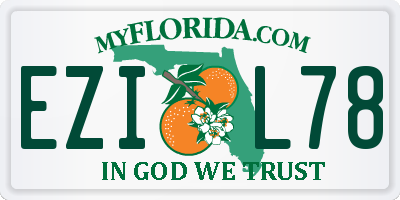 FL license plate EZIL78