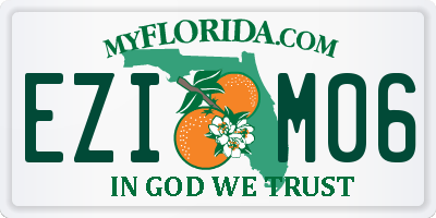 FL license plate EZIM06