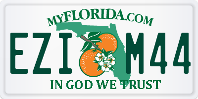 FL license plate EZIM44