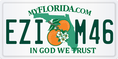 FL license plate EZIM46