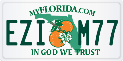 FL license plate EZIM77