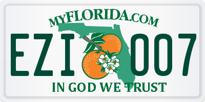 FL license plate EZIO07