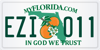 FL license plate EZIO11