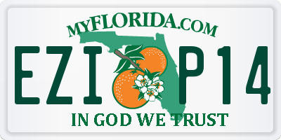 FL license plate EZIP14
