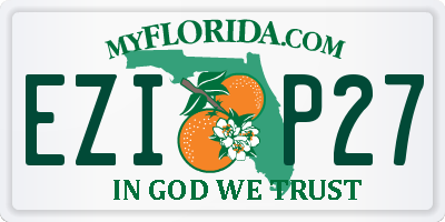 FL license plate EZIP27